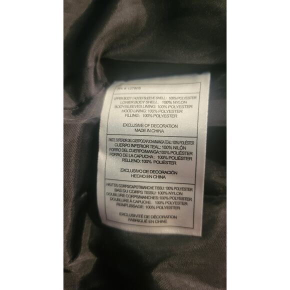 Canada Weather Gear Black Sherpa Fleece Puffer Hybrid Hooded Jacket Men's Medium - Picture 10 of 11